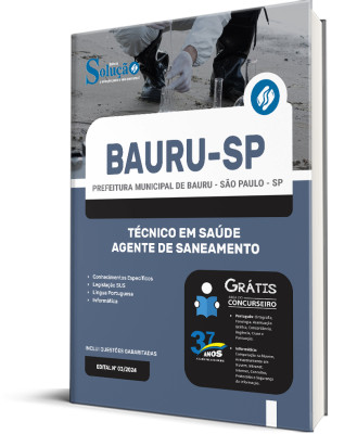 Apostila Prefeitura de Bauru - SP  - Técnico em Saúde - Agente de Saneamento - Imagem 2