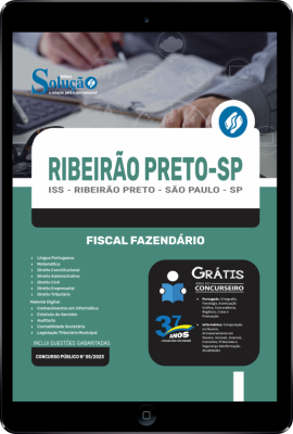 Apostila ISS Ribeirão Preto - SP em PDF  - Fiscal Fazendário - Imagem 1