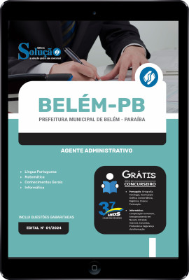 Apostila Prefeitura de Belém - PB em PDF  - Agente Administrativo - Imagem 1