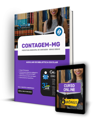 Apostila Prefeitura de Contagem - MG  - Auxiliar de Biblioteca Escolar - Imagem 1