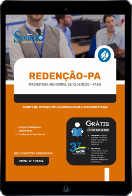 Apostila Prefeitura de Redenção - PA em PDF  - Agente de Infraestutura Educacional I (Diversas Áreas) - Imagem 1