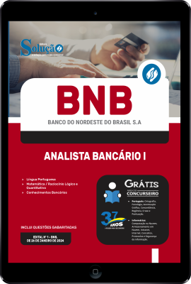 Apostila BNB - Banco do Nordeste em PDF  - Analista Bancário 1 - Imagem 1