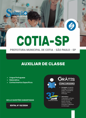 Apostila Prefeitura de Cotia - SP  - Auxiliar de Classe - Imagem 3