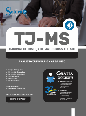 Apostila TJ-MS  - Analista Judiciário - Área Meio - Imagem 3