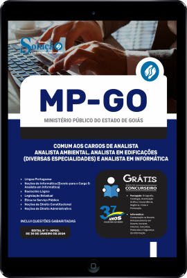 Apostila MP-GO em PDF  - Comum aos Cargos de Analista - Imagem 1