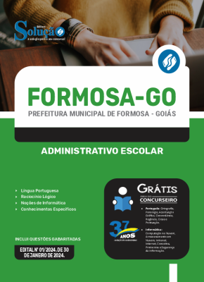 Apostila Prefeitura de Formosa - GO  - Administrativo Escolar - Imagem 3