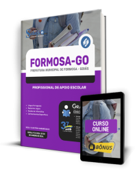 Capa Apostila Prefeitura de Formosa - GO  - Profissional de Apoio Escolar