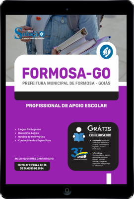 Apostila Prefeitura de Formosa - GO em PDF  - Profissional de Apoio Escolar - Imagem 1