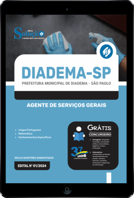 Apostila Prefeitura de Diadema - SP em PDF  - Agente de Serviços Gerais - Imagem 1