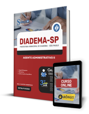 Apostila Prefeitura de Diadema - SP  - Agente Administrativo II - Imagem 1