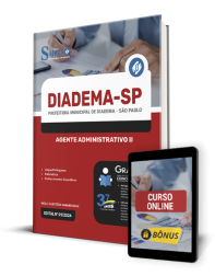 Capa Apostila Prefeitura de Diadema - SP  - Agente Administrativo II