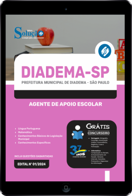 Apostila Prefeitura de Diadema - SP em PDF  - Agente de Apoio Escolar - Imagem 1