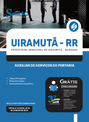 Apostila Prefeitura de Uiramutã - RR  - Auxiliar de Serviços de Portaria - Imagem 3