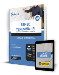 Capa Apostila SEMEC Teresina - PI  - Auxiliar Educacional