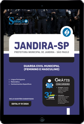 Apostila Prefeitura de Jandira - SP em PDF  - Guarda Civil Municipal (Feminino e Masculino) - Imagem 1