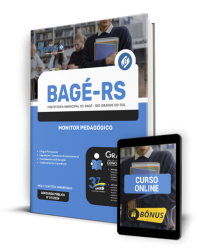 Capa Apostila Prefeitura de Bagé - RS  - Monitor Pedagógico