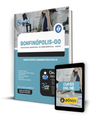 Apostila Prefeitura de Bonfinópolis - GO  - Assistente Administrativo III - Imagem 1