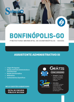 Apostila Prefeitura de Bonfinópolis - GO  - Assistente Administrativo III - Imagem 3