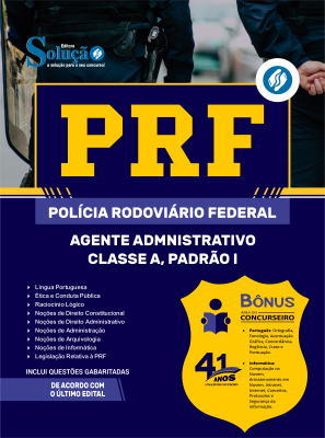 Apostila PRF 2026 - Agente Administrativo - Classe A, Padrão I - Imagem 3
