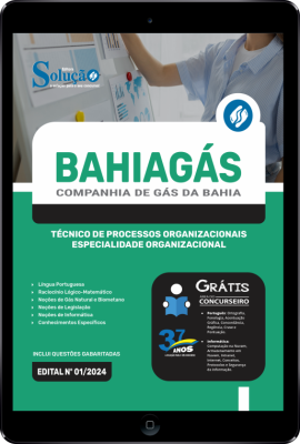 Apostila BAHIAGAS em PDF  - Técnico de Processos Organizacionais - Especialidade Organizacional - Imagem 1