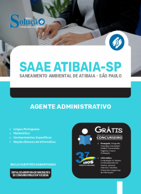 Apostila SAAE Atibaia  - Agente Administrativo - Imagem 3