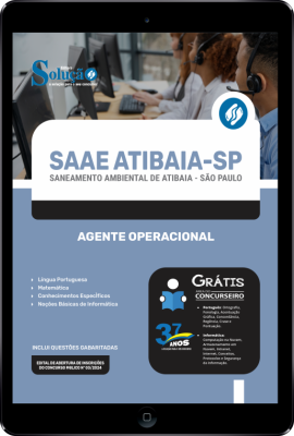 Apostila SAAE Atibaia em PDF  - Agente Operacional - Imagem 1