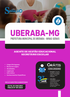 Apostila Prefeitura de Uberaba - MG  - Agente de Gestão Educacional - Secretário Escolar - Imagem 3