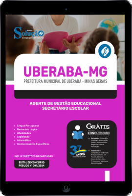 Apostila Prefeitura de Uberaba - MG em PDF  - Agente de Gestão Educacional - Secretário Escolar - Imagem 1