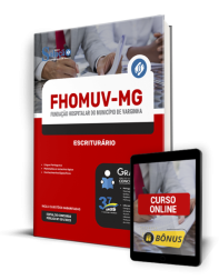 Capa Apostila FHOMUV-MG  - Escriturário