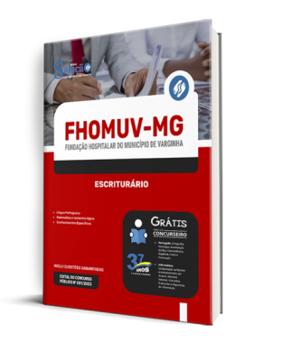Apostila FHOMUV-MG  - Escriturário - Imagem 2