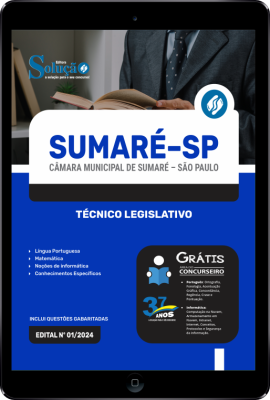 Apostila Câmara de Sumaré - SP em PDF  - Técnico Legislativo - Imagem 1