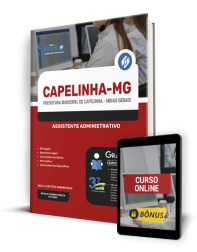 Capa Apostila Prefeitura de Capelinha - MG  - Assistente Administrativo