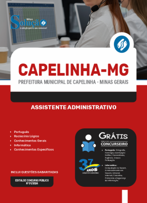 Apostila Prefeitura de Capelinha - MG  - Assistente Administrativo - Imagem 3
