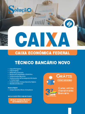 Apostila CAIXA  - Técnico Bancário Novo - Imagem 3