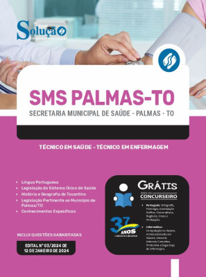 Apostila Prefeitura de Palmas - TO (SMS Palmas)  - Técnico em Saúde - Técnico em Enfermagem - Imagem 3