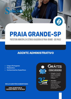Apostila Prefeitura de Praia Grande - SP  - Agente Administrativo - Imagem 3