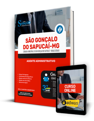 Apostila Câmara de São Gonçalo do Sapucaí - MG  - Agente Administrativo - Imagem 1