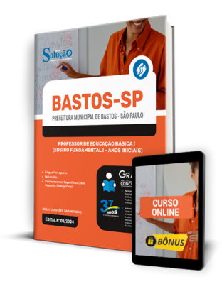 Apostila Prefeitura de Bastos - SP  - Professor de Educação Básica I (Ensino Fundamental I - Anos Iniciais) - Imagem 1