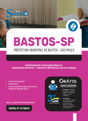 Apostila Prefeitura de Bastos - SP  - Professor de Educação Básica I (Educação Infantil - Creche e Pré Escola de 0 a 5 anos) - Imagem 3