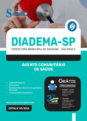 Apostila Prefeitura de Diadema - SP  - Agente Comunitário de Saúde - Imagem 3