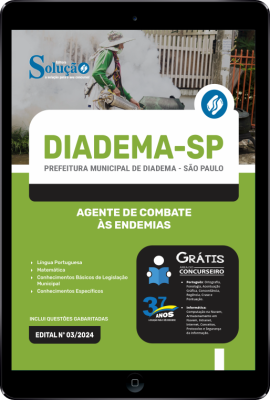 Apostila Prefeitura de Diadema - SP em PDF  - Agente de Combate às Endemias - Imagem 1