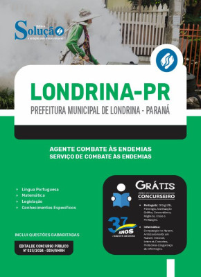 Apostila Prefeitura de Londrina - PR  - Agente Combate às Endemias - Serviço de Combate às Endemias - Imagem 3