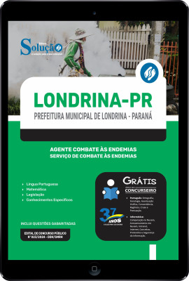 Apostila Prefeitura de Londrina - PR em PDF  - Agente Combate às Endemias - Serviço de Combate às Endemias - Imagem 1
