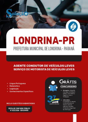 Apostila Prefeitura de Londrina - PR  - Agente Condutor de Veículos Leves - Serviço de Motorista de Veículos Leves - Imagem 3