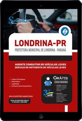 Apostila Prefeitura de Londrina - PR em PDF  - Agente Condutor de Veículos Leves - Serviço de Motorista de Veículos Leves - Imagem 1