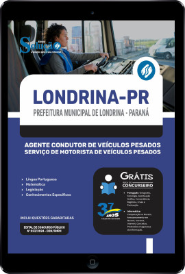 Apostila Prefeitura de Londrina - PR em PDF  - Agente Condutor de Veículos Pesados - Serviço de Motorista de Veículos Pesados - Imagem 1