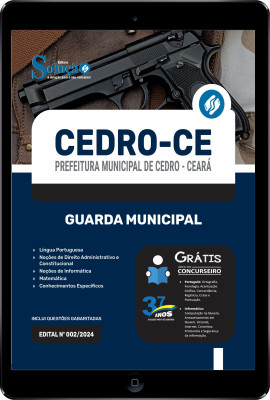 Apostila Prefeitura de Cedro - CE em PDF  - Guarda Municipal - Imagem 1