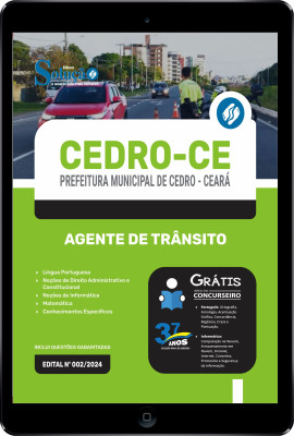 Apostila Prefeitura de Cedro - CE em PDF  - Agente de Trânsito - Imagem 1