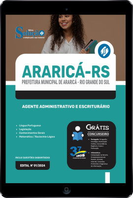Apostila Prefeitura de Araricá - RS em PDF  - Agente Administrativo e Escriturário - Imagem 1