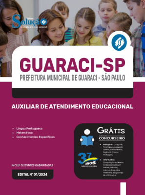Apostila Prefeitura de Guaraci - SP  - Auxiliar de Atendimento Educacional - Imagem 3